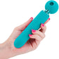 Revel Fae Rechargeable Silicone Vibrating Air Pulse Clitoral Stimulator With Thruster - Teal