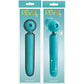 Revel Fae Rechargeable Silicone Vibrating Air Pulse Clitoral Stimulator With Thruster - Teal