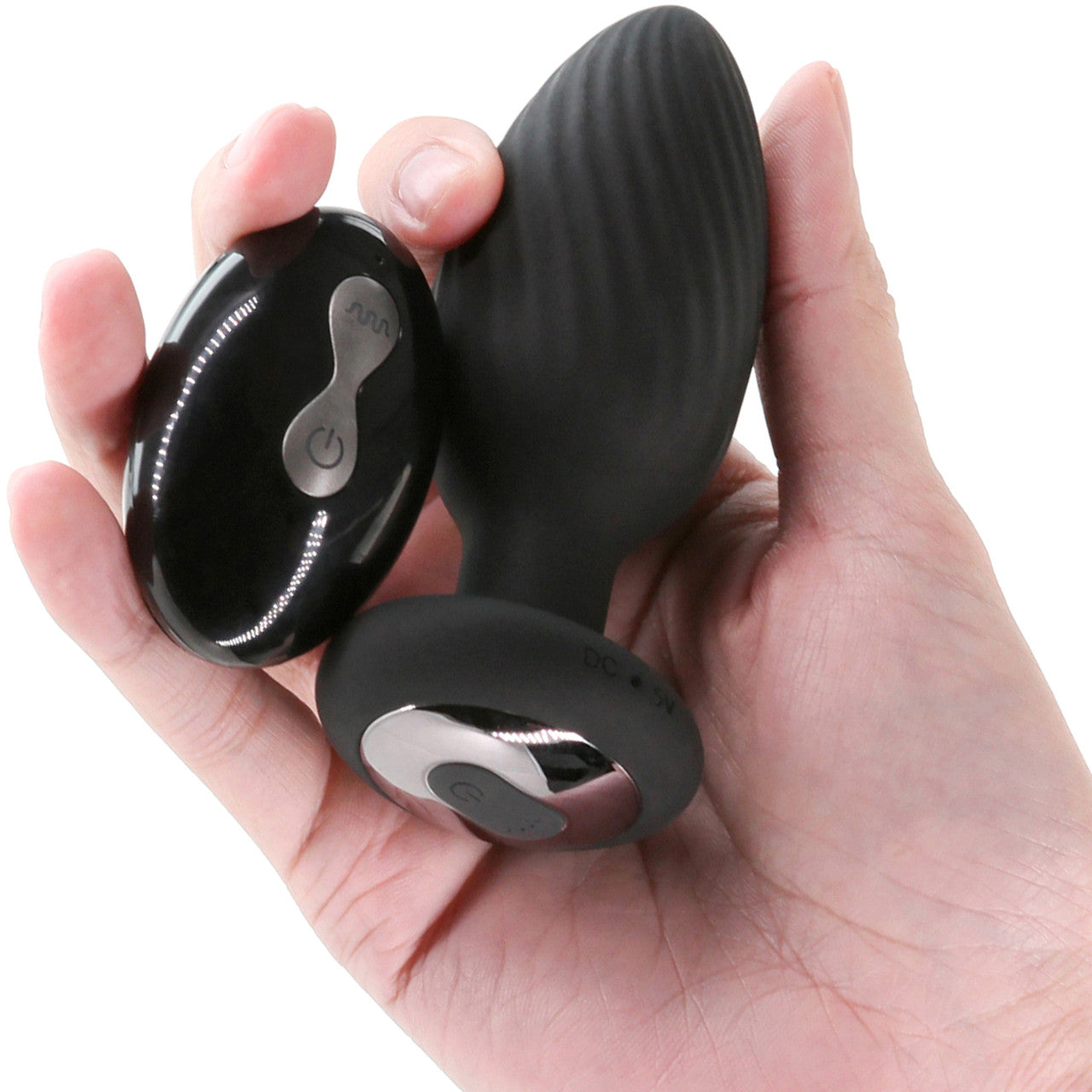 Renegade Alpine 2.0 Rechargeable Waterproof Silicone Gyrating & Vibrating Anal Plug With Remote - Black