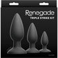 Renegade Triple Strike Silicone 3 Piece Anal Plug Kit