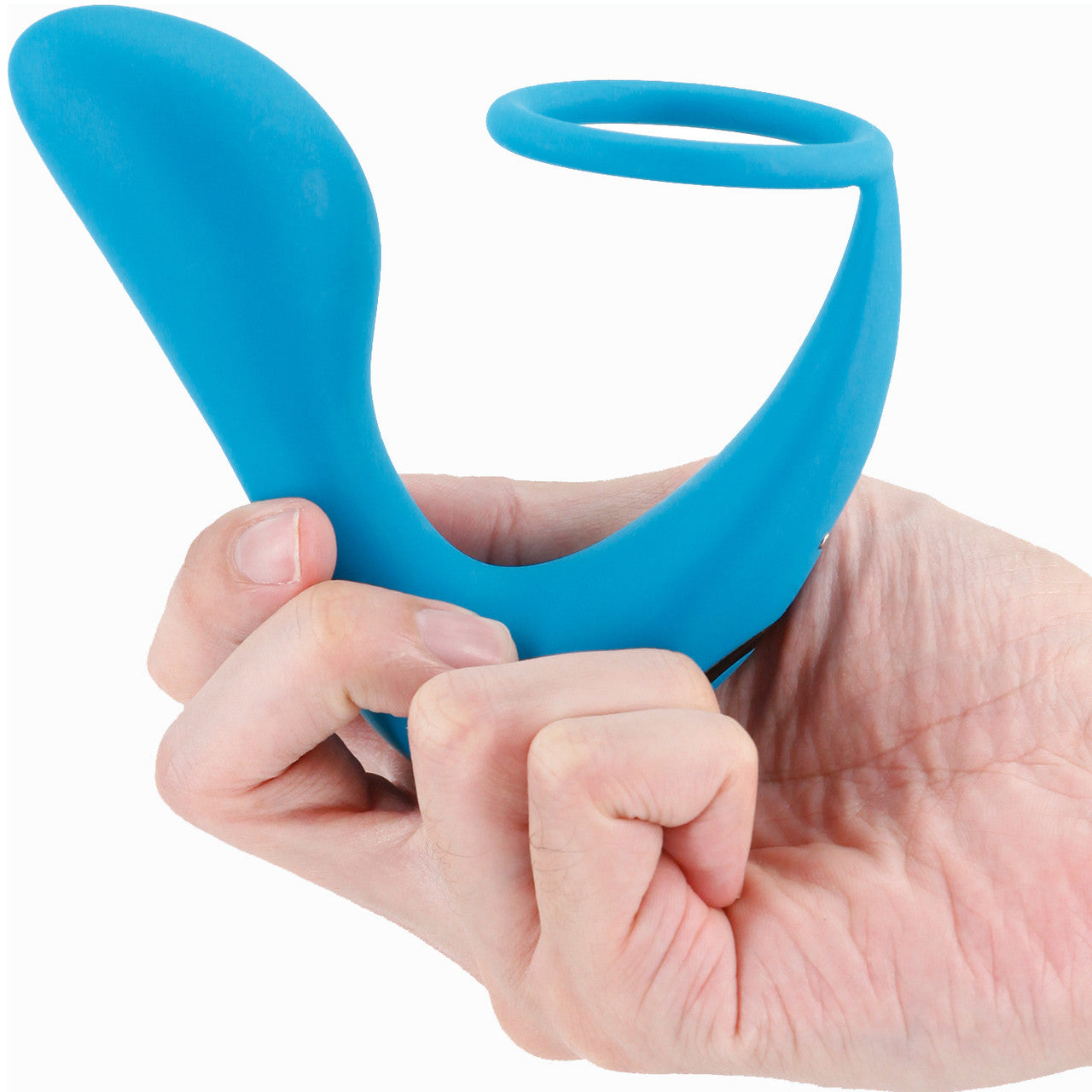 Renegade Slingshot II Rechargeable Silicone Vibrating Cock Ring & Prostate Massager With Remote - Teal