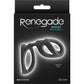 Renegade Boost Penis Harness Silicone Cock Ring - Black