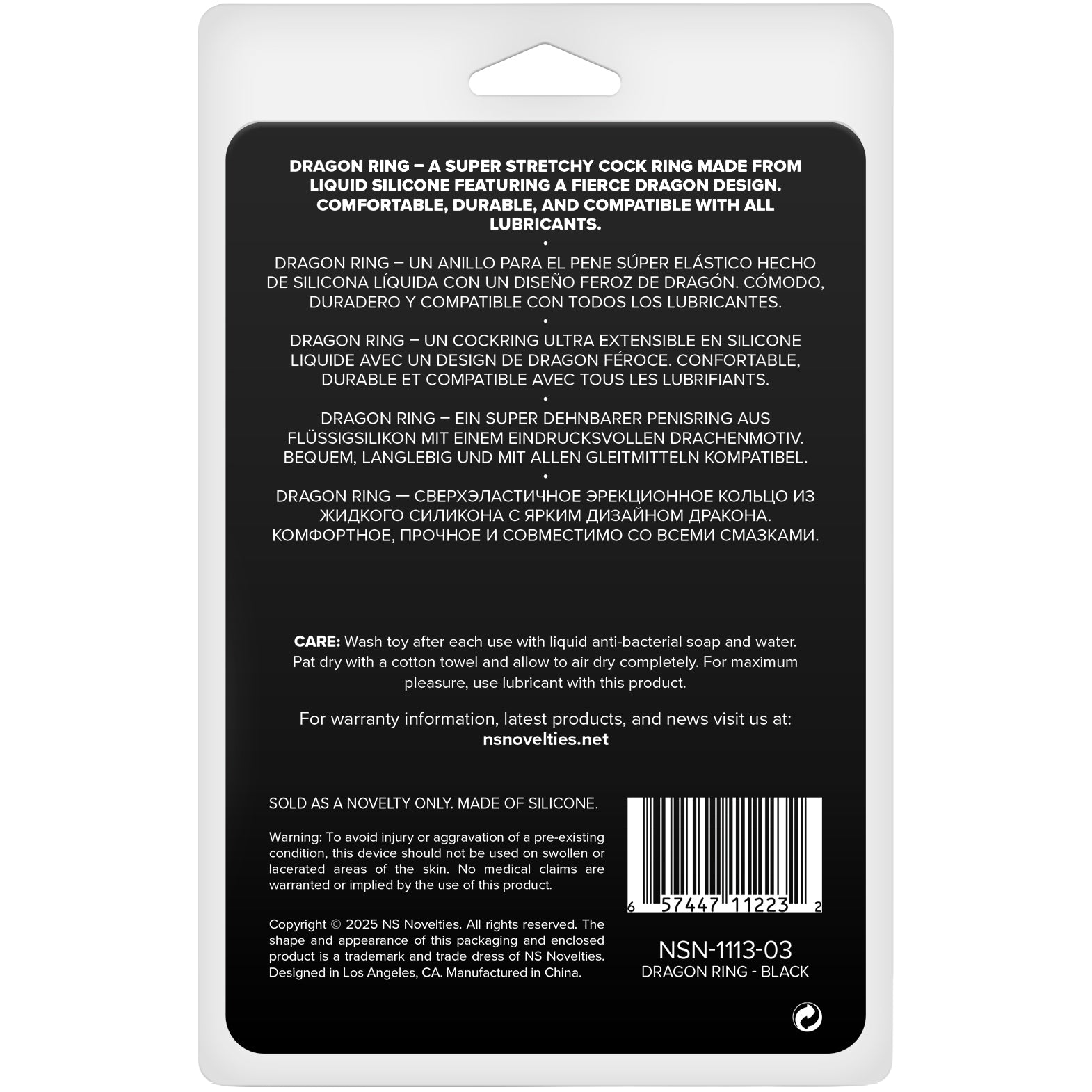 Renegade Dragon Silicone Cock Ring