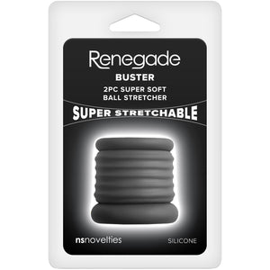 Renegade Buster Silicone Ball Stretcher (2 Piece) - Black