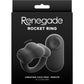 Renegade Rocket Ring Rechargeable Silicone Cock Ring and Ball Stretcher with Remote Control