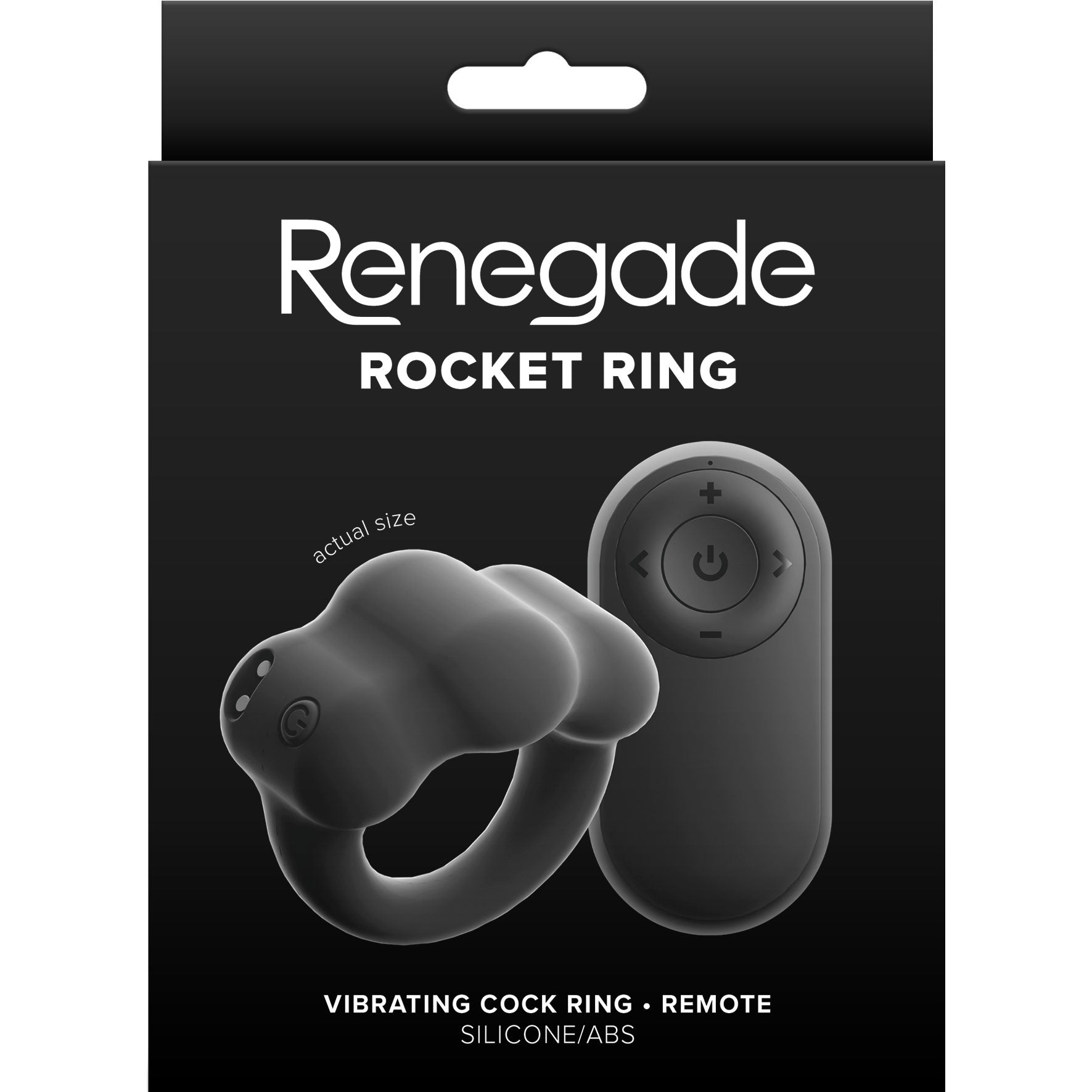 Renegade Rocket Ring Rechargeable Silicone Cock Ring and Ball Stretcher with Remote Control