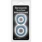Renegade Alpha Rings Silicone 2 Piece Cock Ring Set - Gray