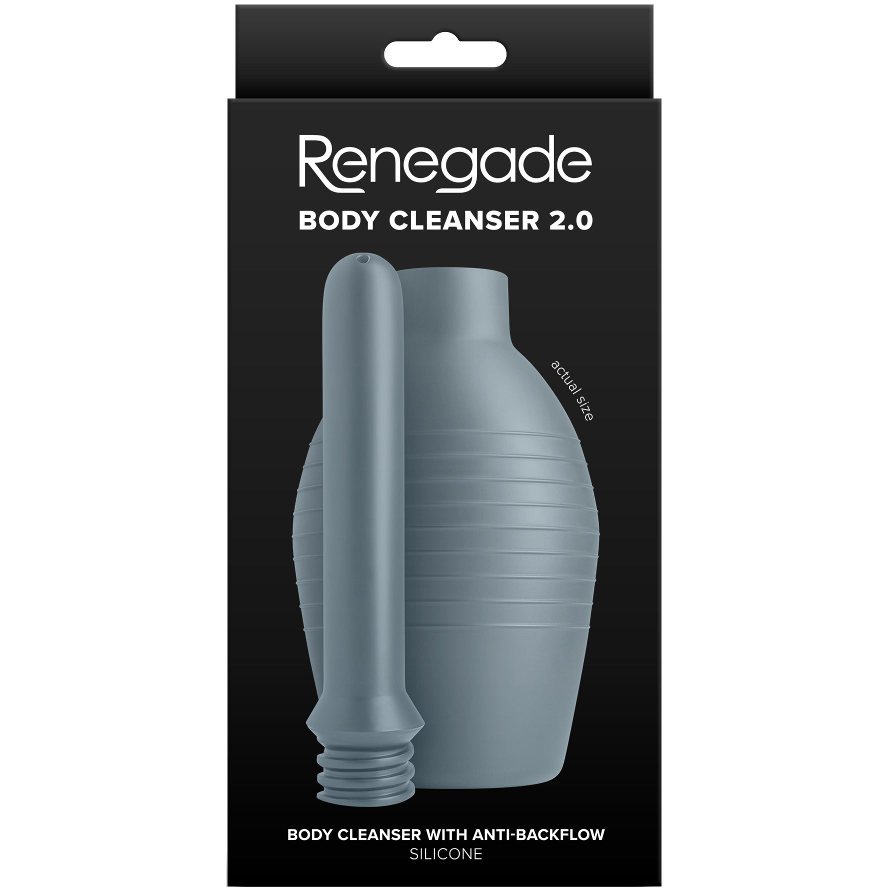 Renegade Body Cleanser 2.0 Silicone Anal Douche - Gray