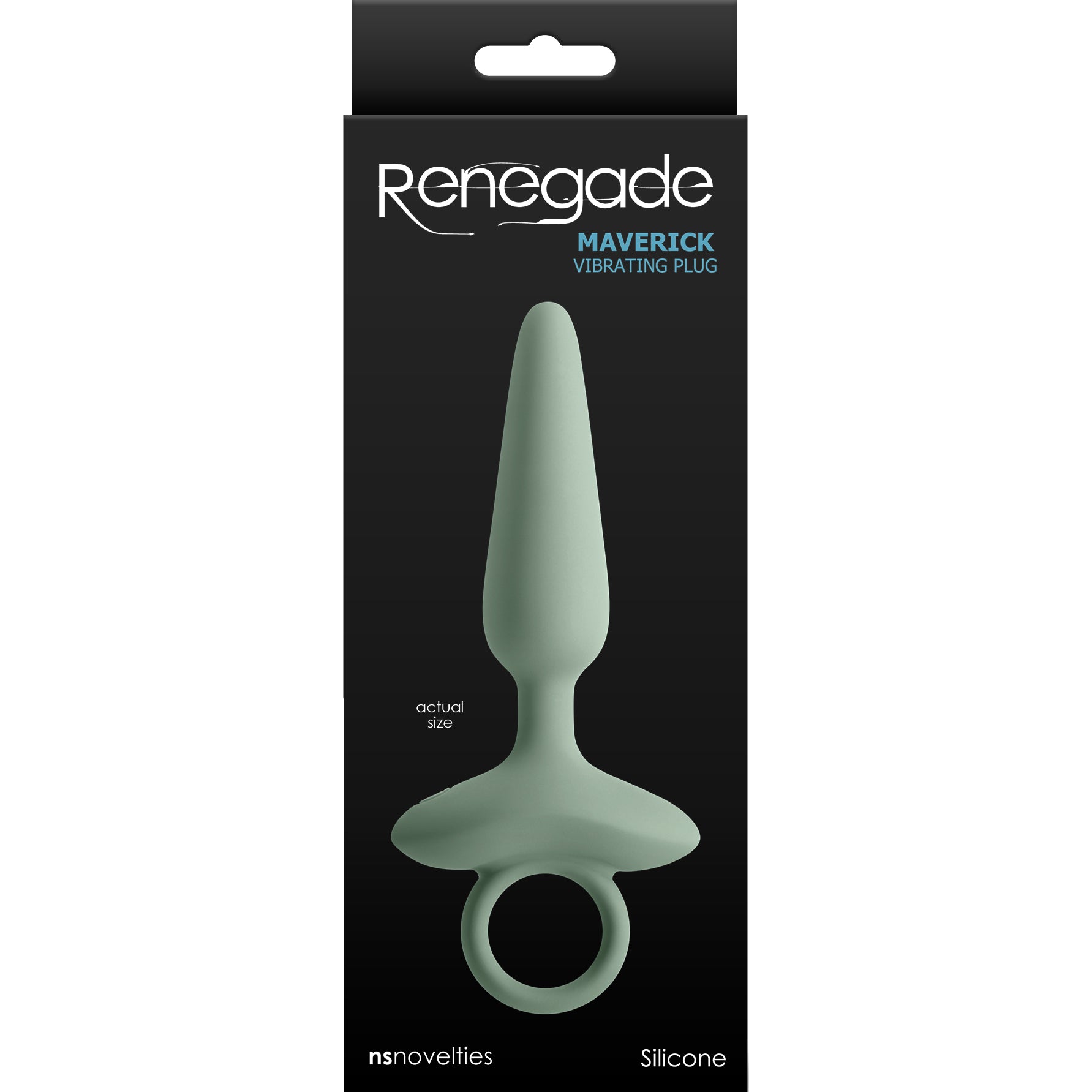 Renegade Maverick Vibrating Rechargeable Silicone Anal Plug - Sage