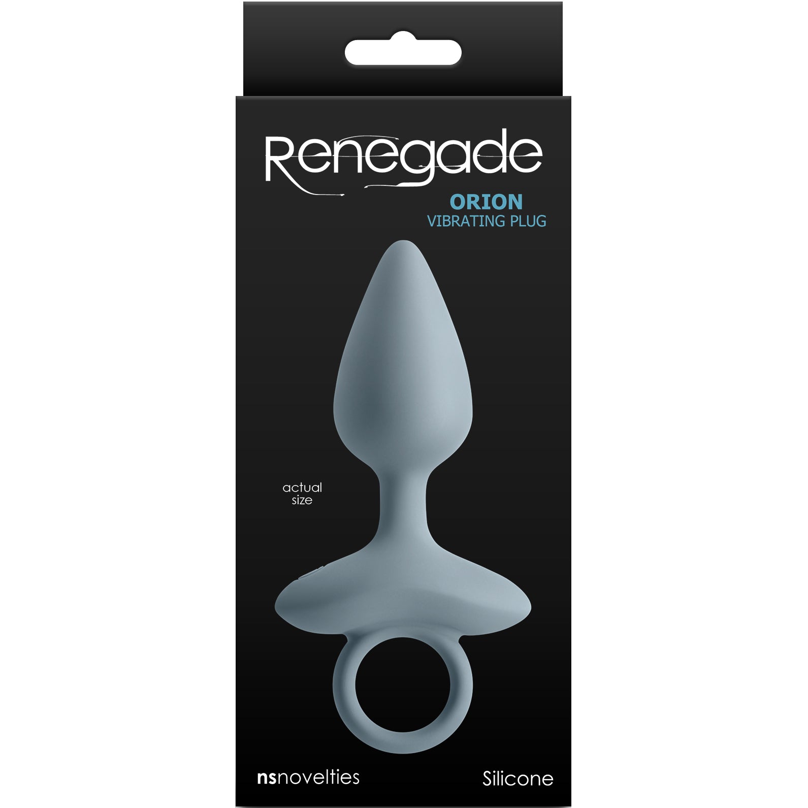 Renegade Orion Vibrating Rechargeable Silicone Anal Plug - Gray