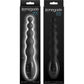 Renegade Virtua Rechargeable Waterproof Silicone Beaded Vibrator With Digital Screen - Black