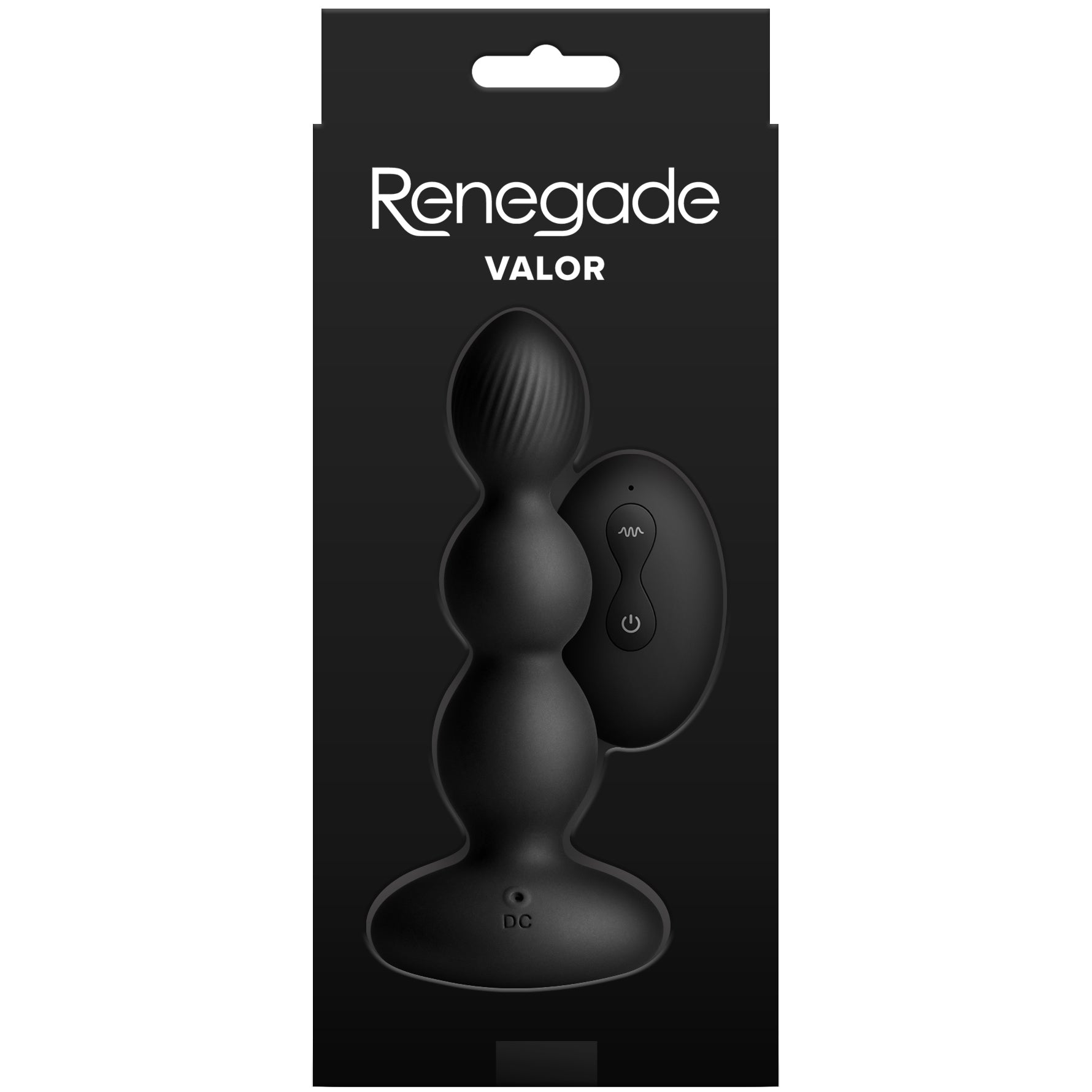 Renegade Valor Rechargeable Silicone Vibrating Beaded Anal Plug With Remote