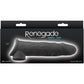 Renegade Annex Silicone Thin Penis Extension - Black