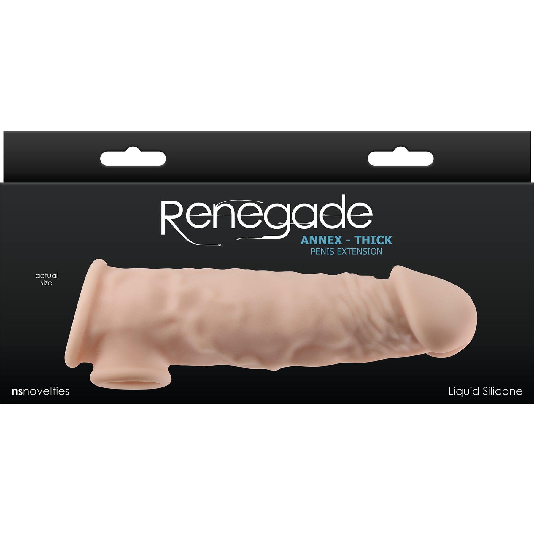 Renegade Annex Silicone Thick Penis Extension - Vanilla