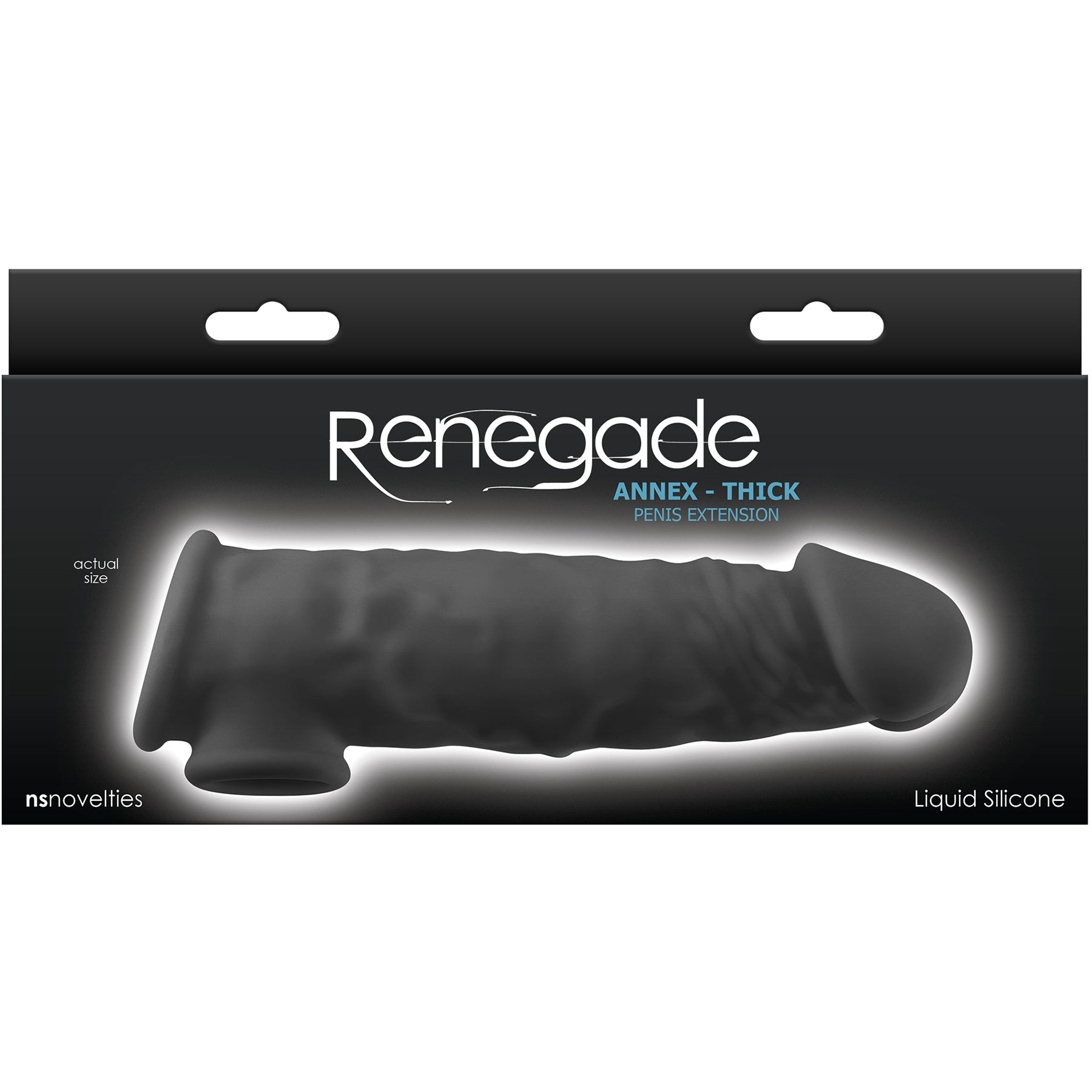 Renegade Annex Silicone Thick Penis Extension - Black