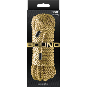 Bound Rope By NS Novelties 25 Feet - Gold