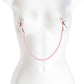 Bound Adjustable DC1 Pearl Chain Nipple Clamps by NS Novelties - Rose Gold & Pink