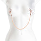 Bound Adjustable DC1 Pearl Chain Nipple Clamps by NS Novelties - Rose Gold