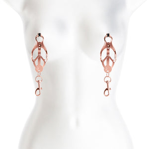 Bound C3 Butterfly Nipple Clamps By NS Novelties - Rose Gold