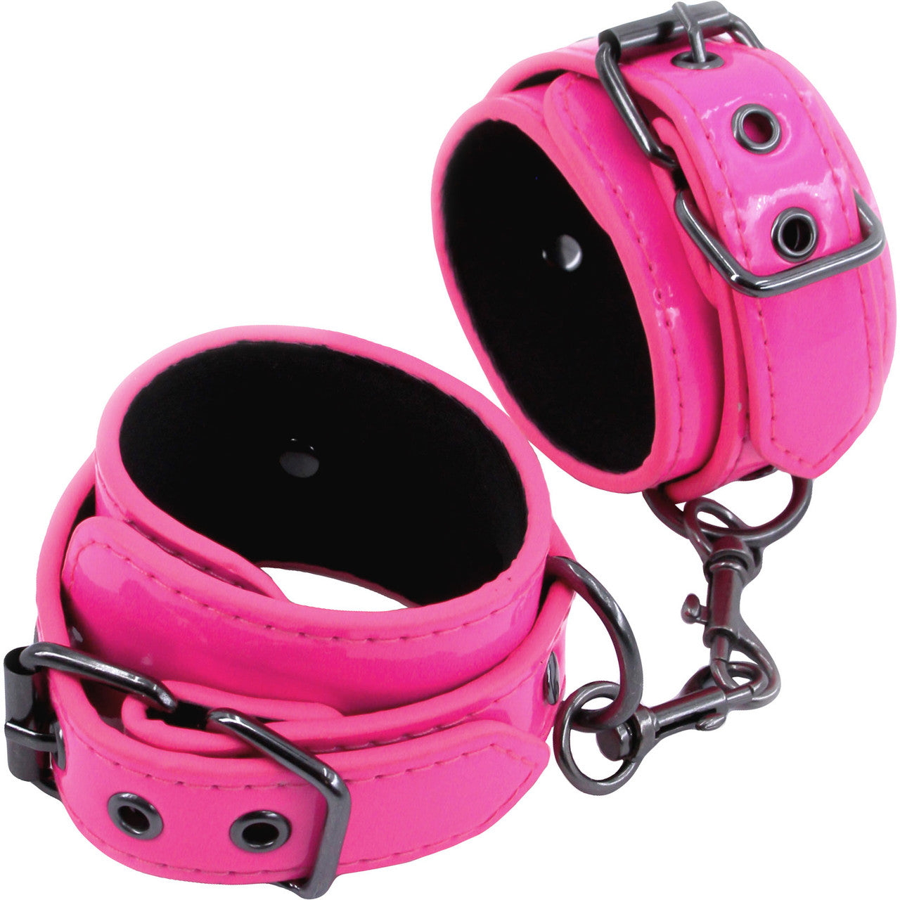 Electra Play Things Faux Leather Wrist Cuffs By NS Novelties - Pink