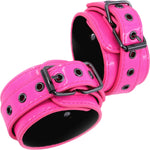 Electra Play Things Faux Leather Ankle Cuffs By NS Novelties - Pink