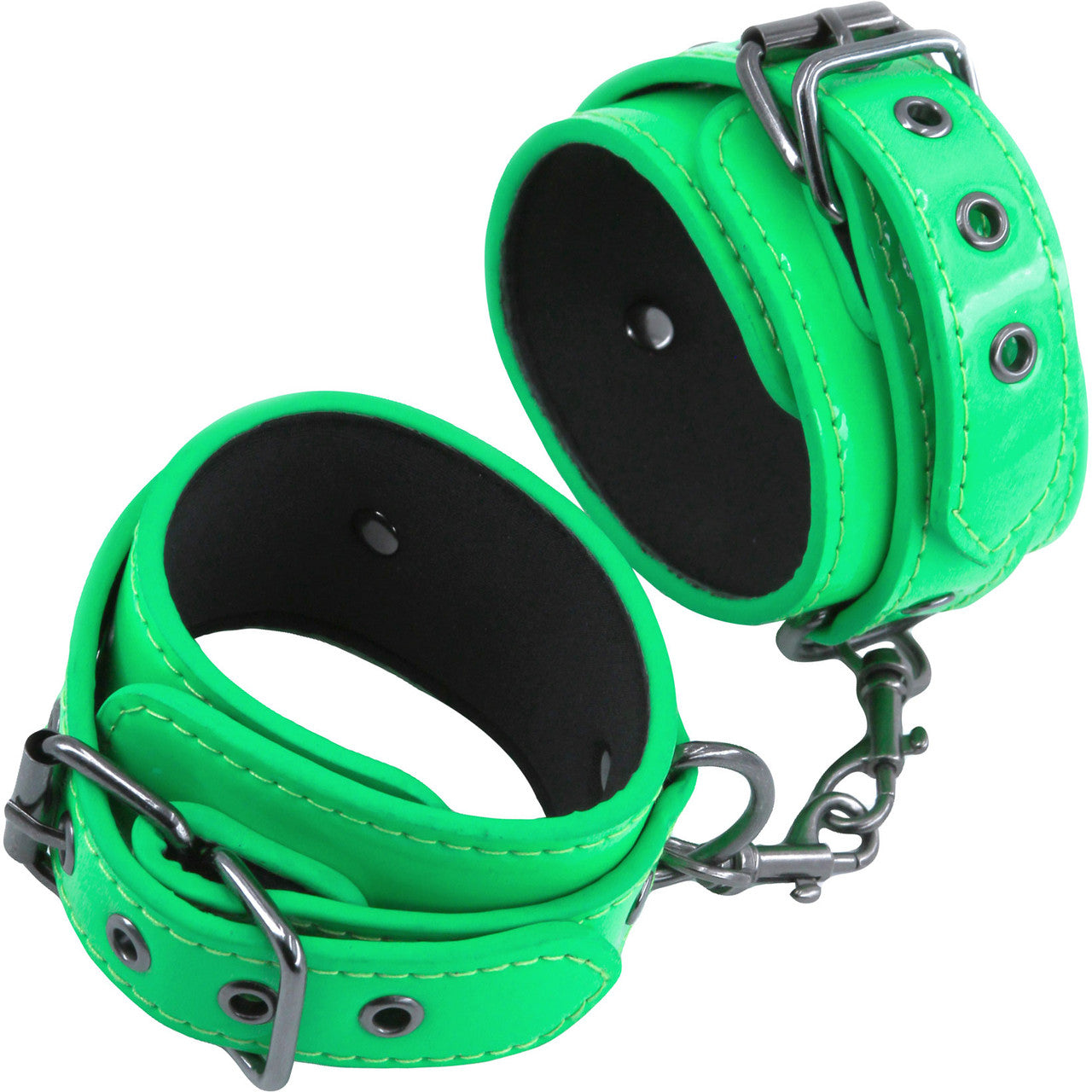 Electra Play Things Faux Leather Ankle Cuffs By NS Novelties - Green