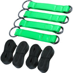 Electra Play Things Faux Leather Bed Restraint Straps By NS Novelties - Green