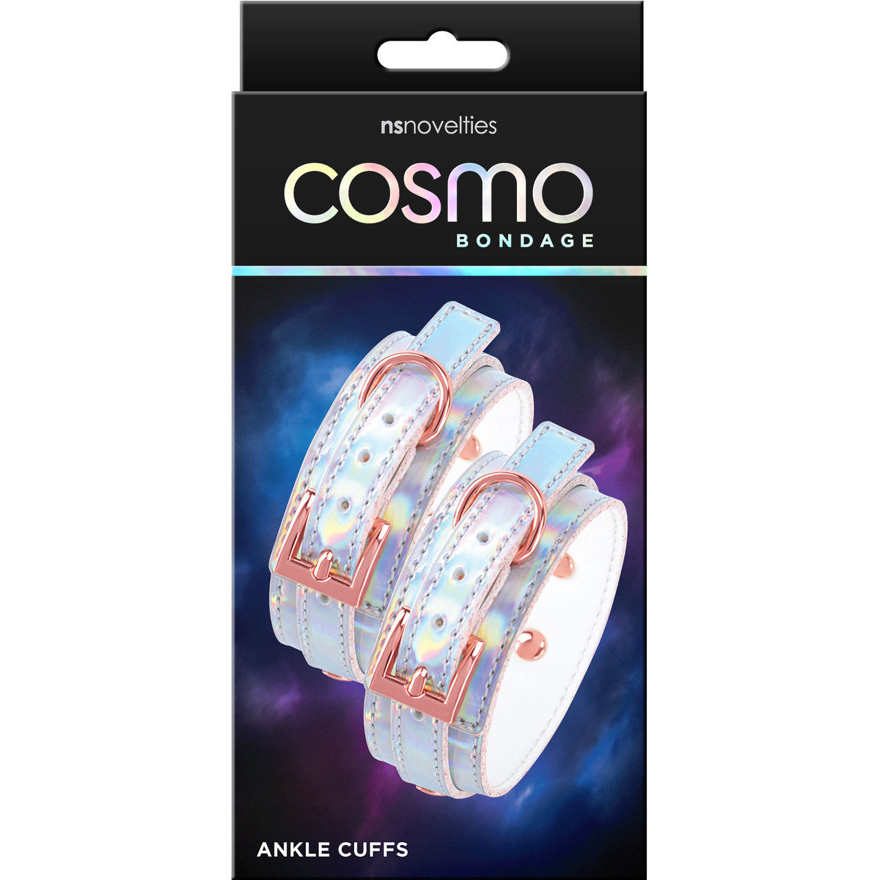 Cosmo Bondage Ankle Cuffs By NS Novelties - Rainbow