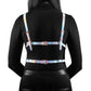 Cosmo Risqué Chest Harness Small / Medium - Rainbow