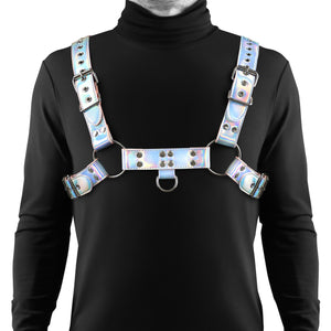 Cosmo Dare Chest Harness Large / X-Large - Rainbow