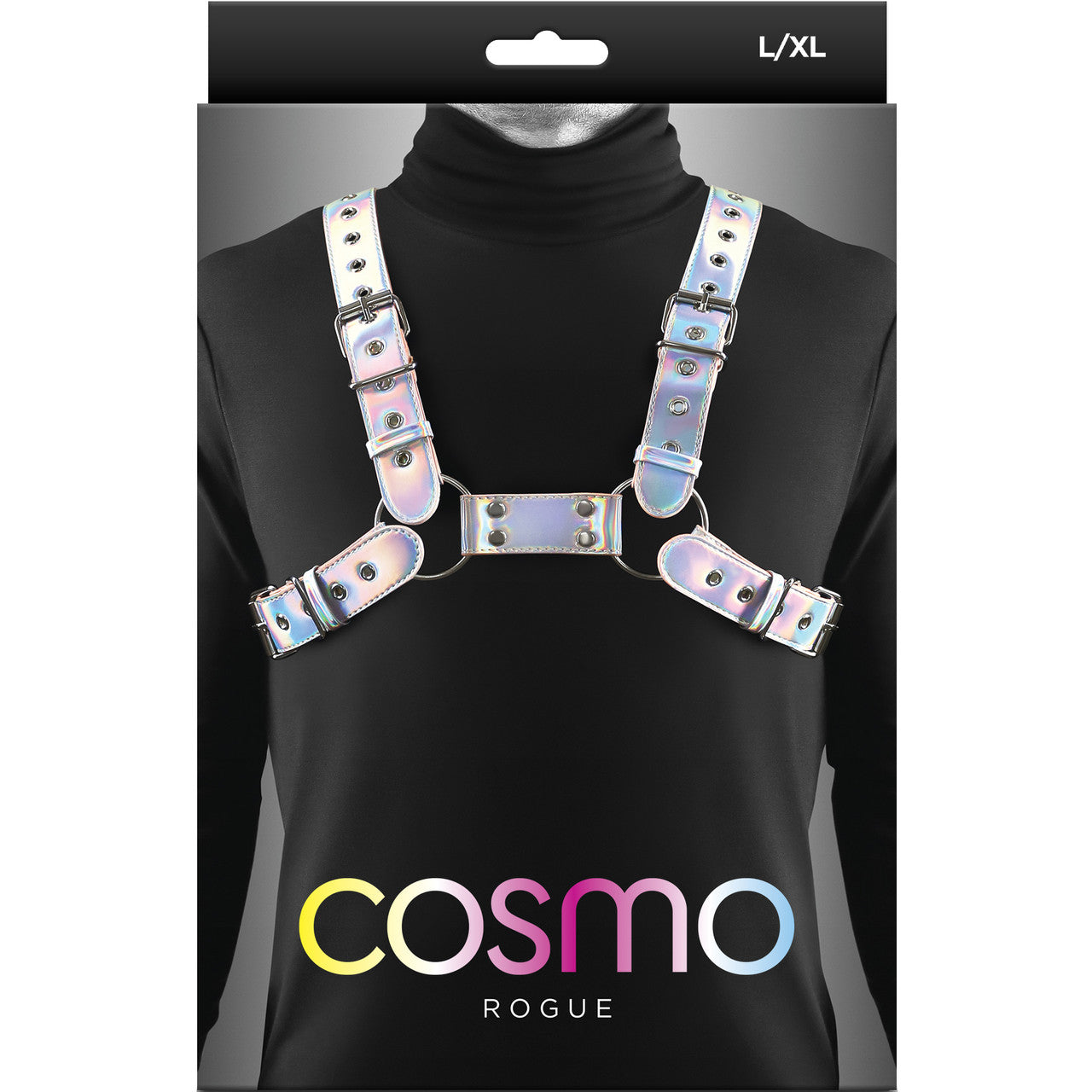 Cosmo Rogue Chest Harness Large / X-Large - Rainbow