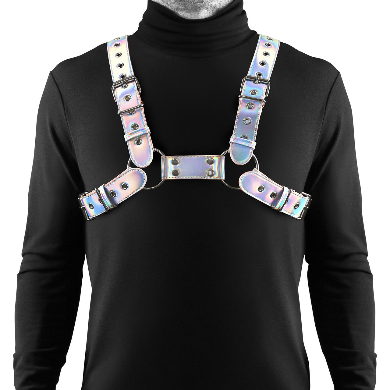 Cosmo Rogue Chest Harness Large / X-Large - Rainbow