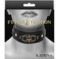 Fetish & Fashion Katrina Collar By NS Novelties - Black & Gold