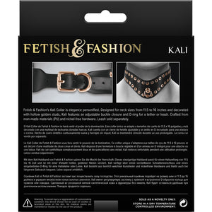 Fetish & Fashion Kali Collar By NS Novelties - Black & Gold