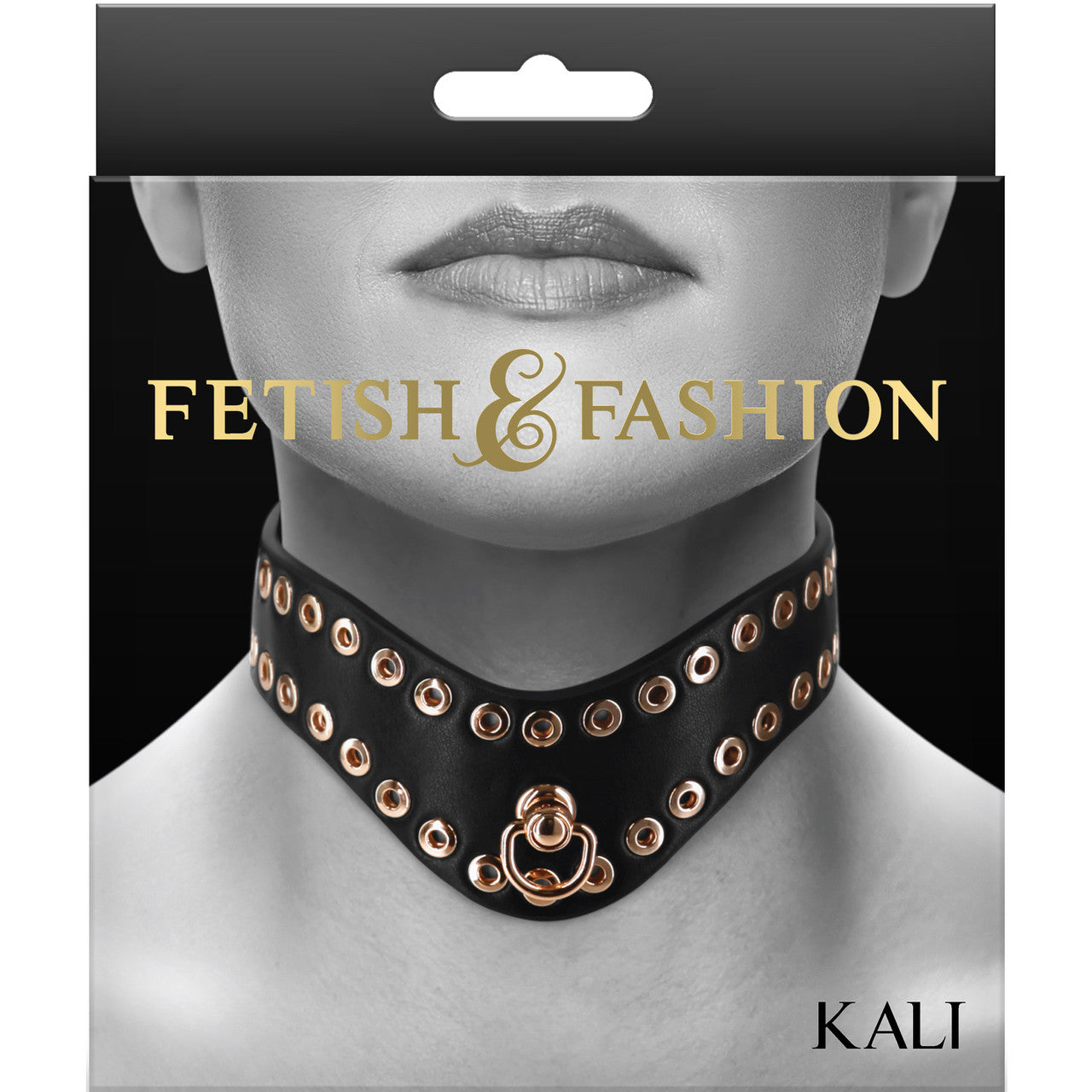 Fetish & Fashion Kali Collar By NS Novelties - Black & Gold