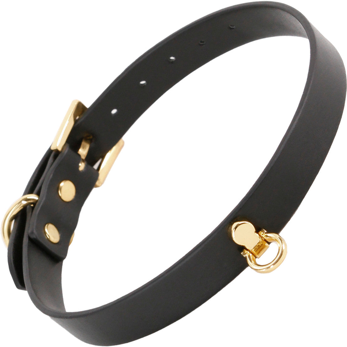 Fetish & Fashion Cara Collar By NS Novelties - Black & Gold