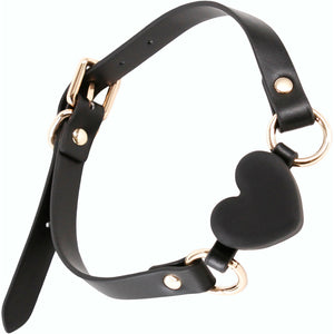 Fetish & Fashion Katherine Silicone Breathable Heart Gag By NS Novelties - Black