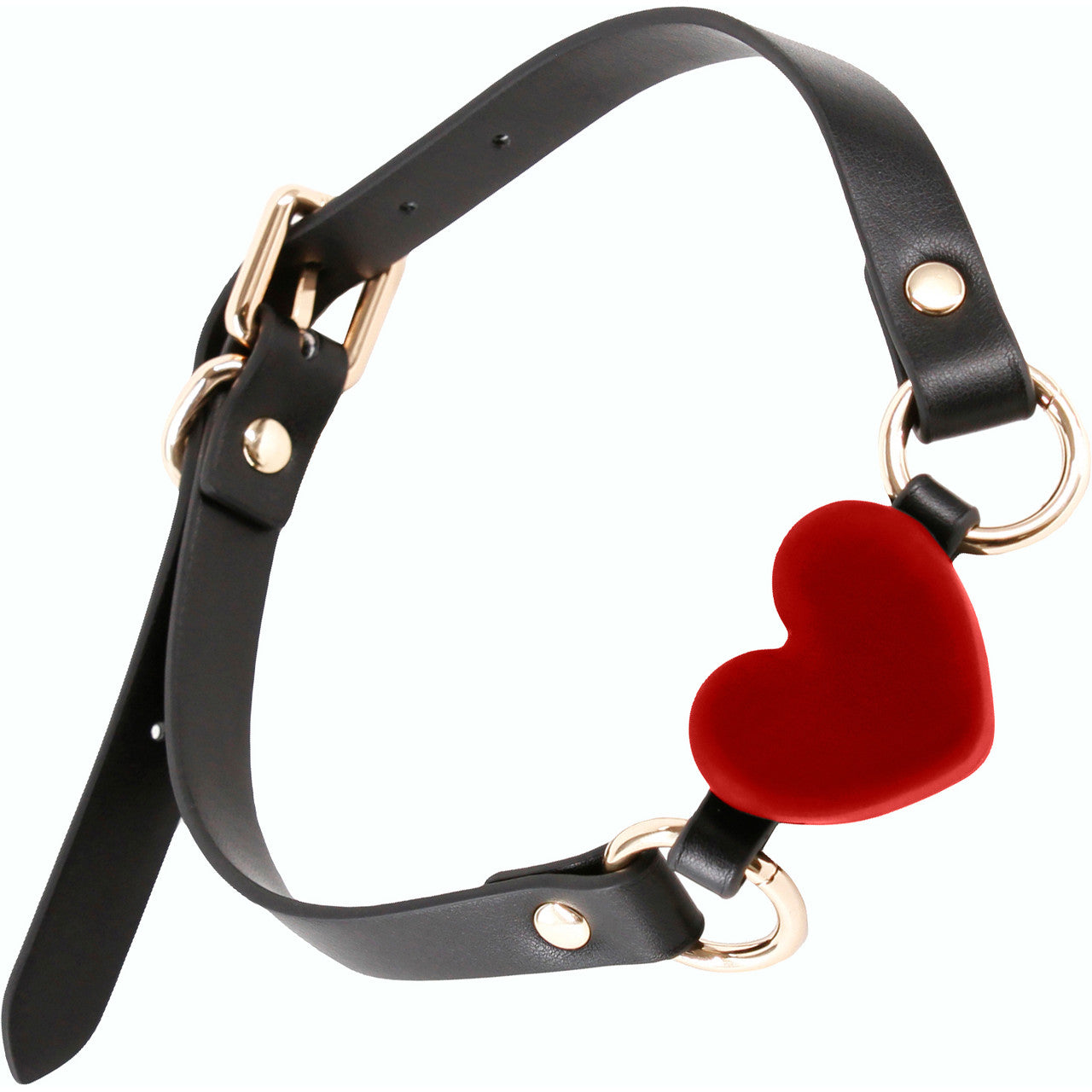 Fetish & Fashion Katherine Silicone Breathable Heart Gag By NS Novelties - Red