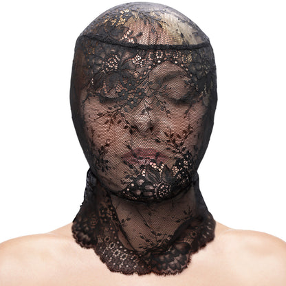 Fetish & Fashion Lace Hood By NS Novelties - Black