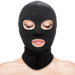 Fetish & Fashion Eyes & Mouth Hood By NS Novelties - Black