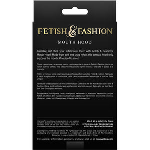 Fetish & Fashion Mouth Hood By NS Novelties - White