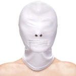 Fetish & Fashion Zippered Mouth Hood By NS Novelties - White