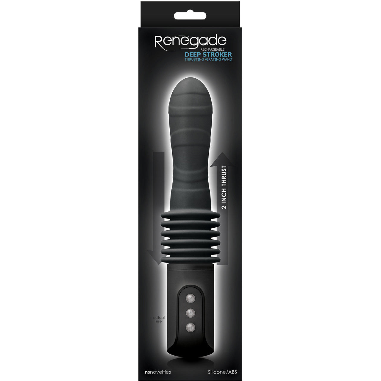 Renegade Deep Stroker Vibrating Silicone Multi-Function Thrusting Dildo