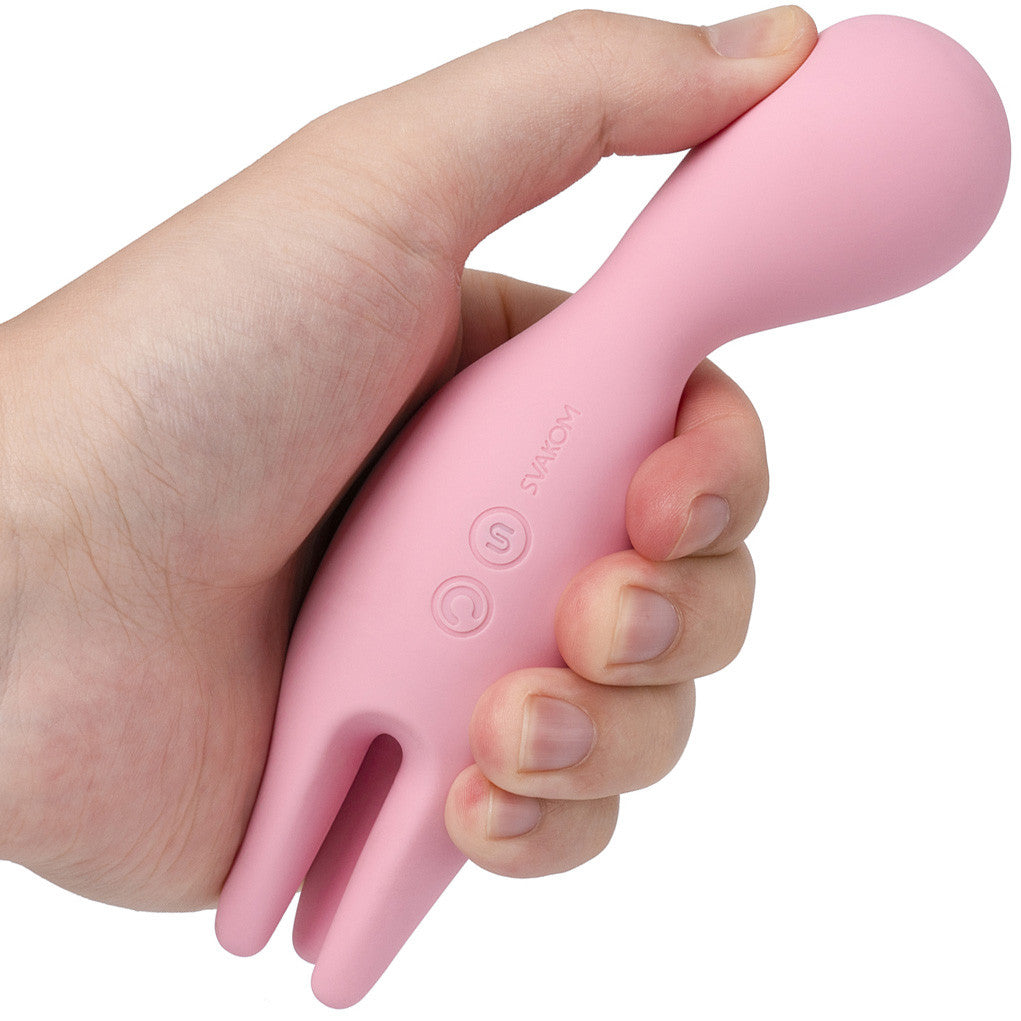 SVAKOM Nymph Waterproof Rechargeable Silicone Vibrator With Soft Moving Fingers