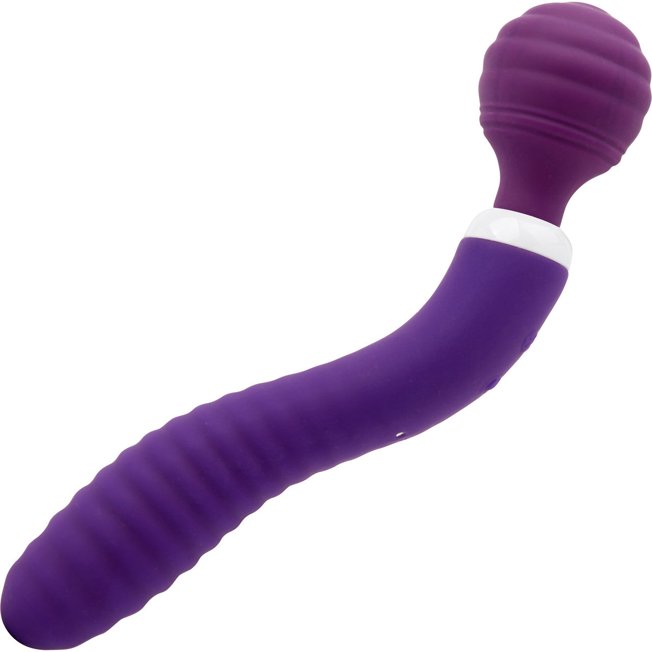 Nubii Lolly Wand Silicone Dual Ended Wand Style & G-Spot Vibrator By Nu Sensuelle - Purple