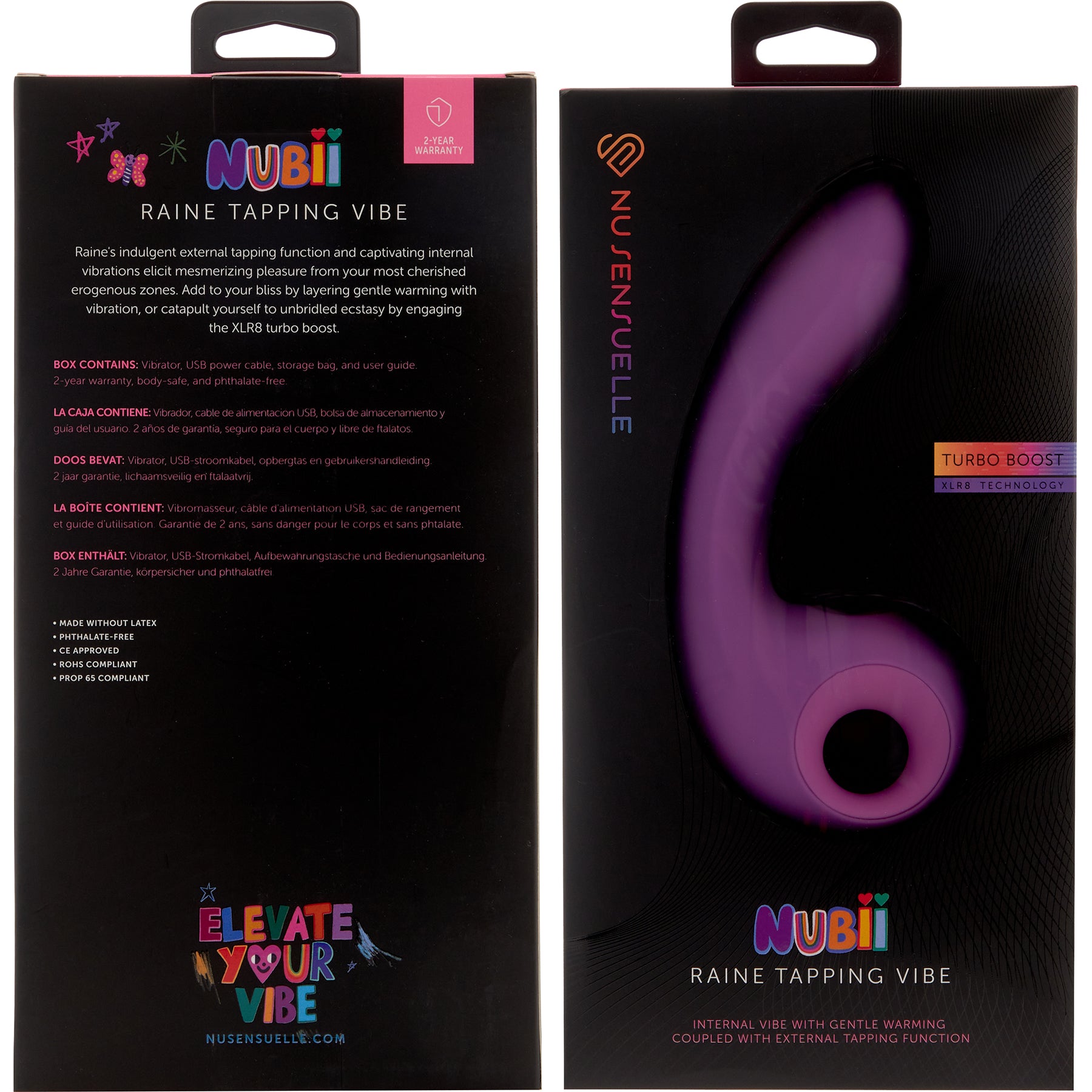 Nubii Raine Tapping Dual Stimulation Rechargeable Vibe By Nu Sensuelle