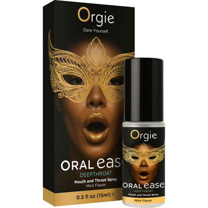 Orgie Oral Ease Deepthroat Spray 0.5 fl oz - Mint Flavor