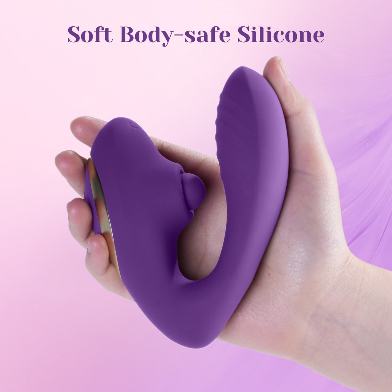 Tracy's Dog OG Pop Silicone Dual Stim G-Spot Vibrator With Clitoral Tapper & Remote - Purple