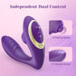 Tracy's Dog OG Pop Silicone Dual Stim G-Spot Vibrator With Clitoral Tapper & Remote - Purple