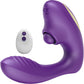 Tracy's Dog OG Pop Silicone Dual Stim G-Spot Vibrator With Clitoral Tapper & Remote - Purple